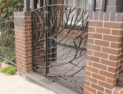 Blacksmith Made Wrought Iron Pedestrian Gate