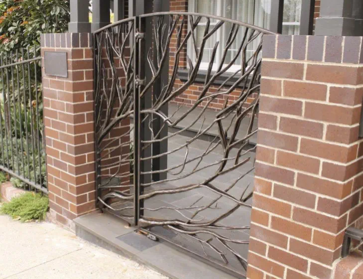 Blacksmith Made Wrought Iron Pedestrian Gate