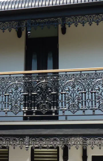 Decorative Terrace Ironwork Balustrade And Frieze