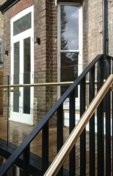 Wrought Iron Black Exterior Balustrade