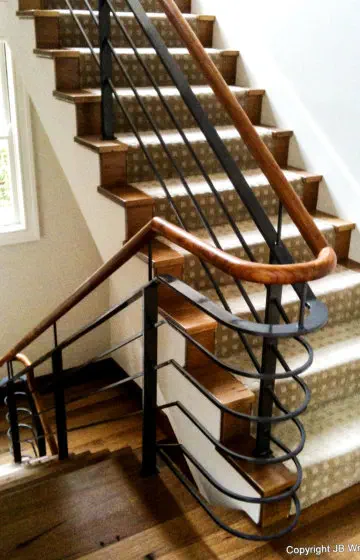 Wrought Iron Interior Stair Balustrade